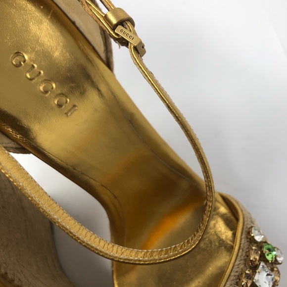 GUCCI platform diamond sandals LIMITED EDITION - Picture 6 of 8